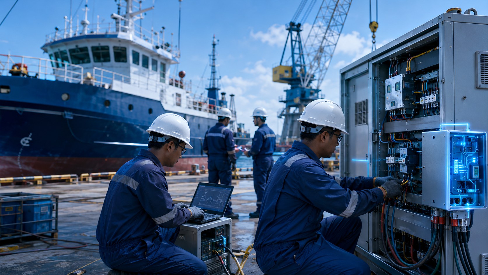 Shipyard commissioning